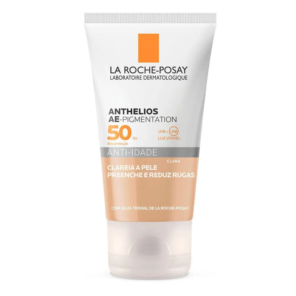 ANTHELIOS AE-PIGMENTATION FPS 50 - PROTETOR SOLAR ANTI-IDADE LA ROCHE POSAY - PELE CLARA