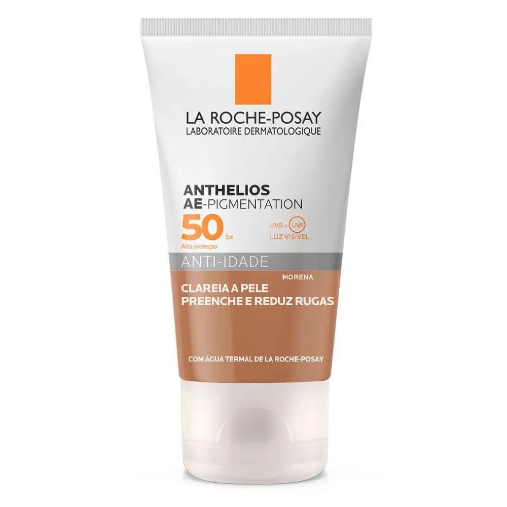 ANTHELIOS AE-PIGMENTATION FPS 50 - PROTETOR SOLAR ANTI-IDADE LA ROCHE POSAY - PELE MORENA