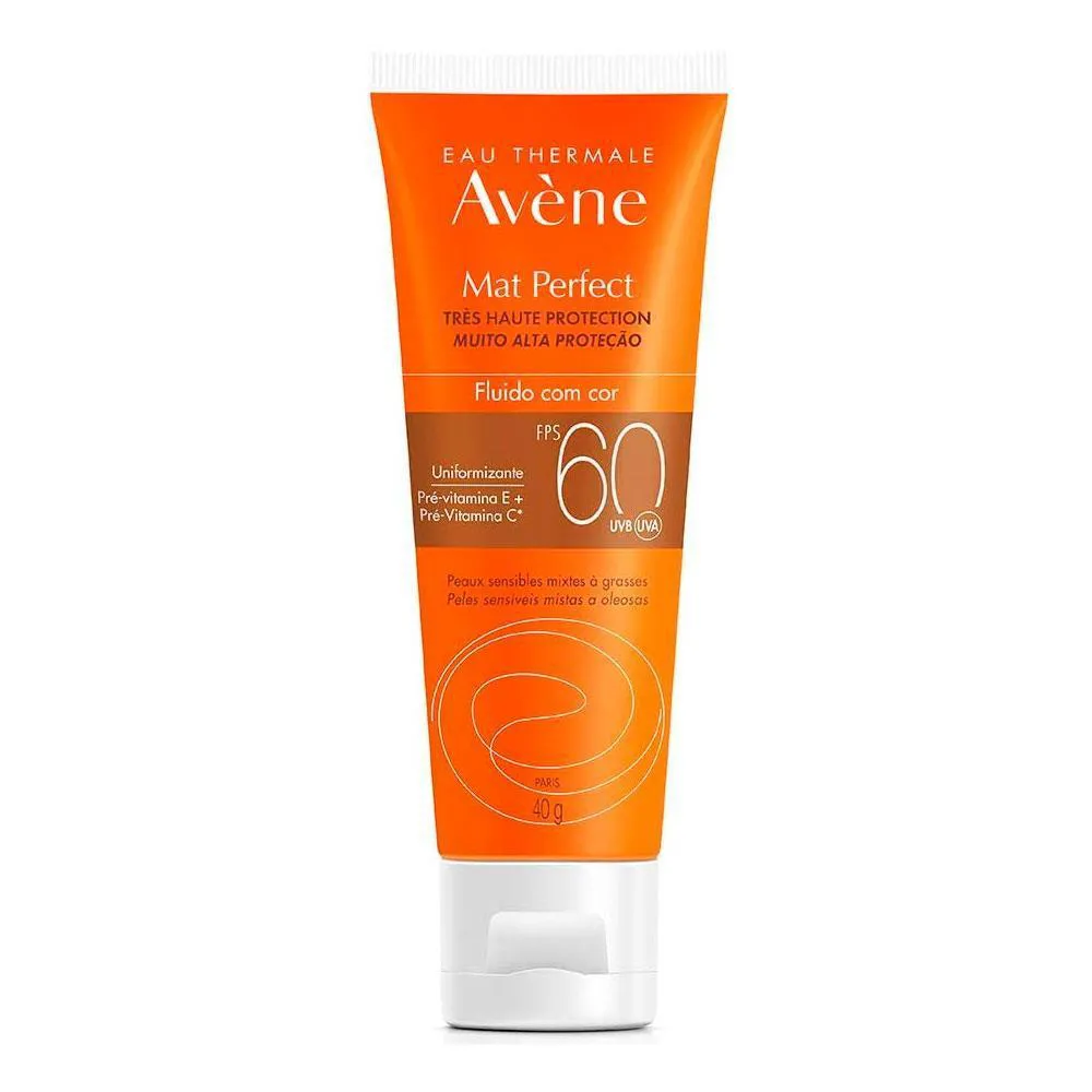 AVENE MAT PERFECT FPS60 FLUIDO COM COR 40G