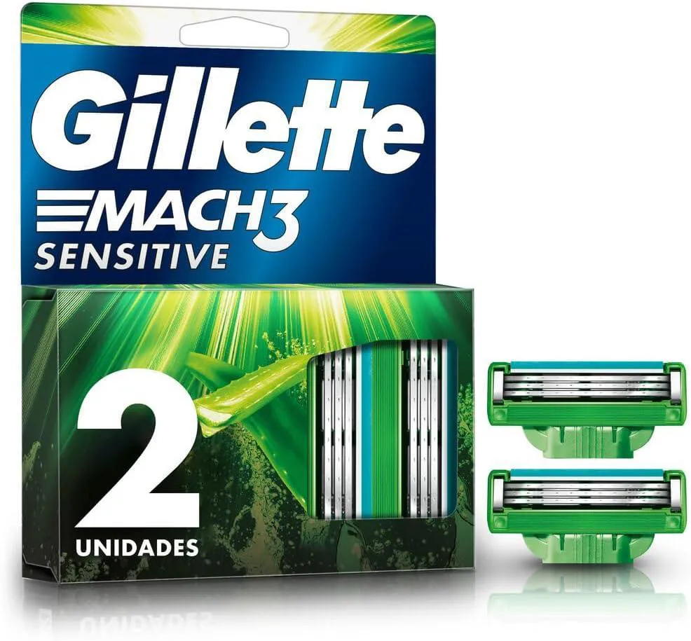 CARGA PARA APARELHO DE BARBEAR GILLETTE MACH3 SENSITIVE