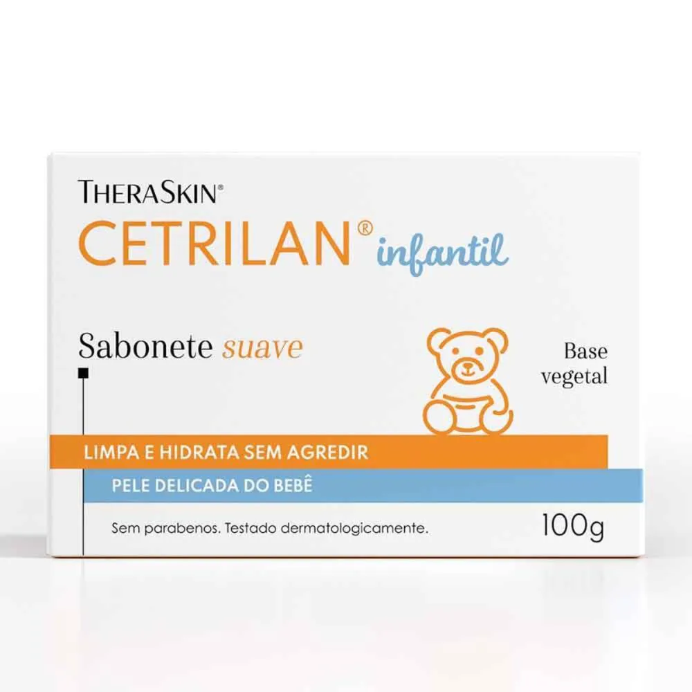 CETRILAN SABONETE SUAVE INFANTIL THERASKIN 100G