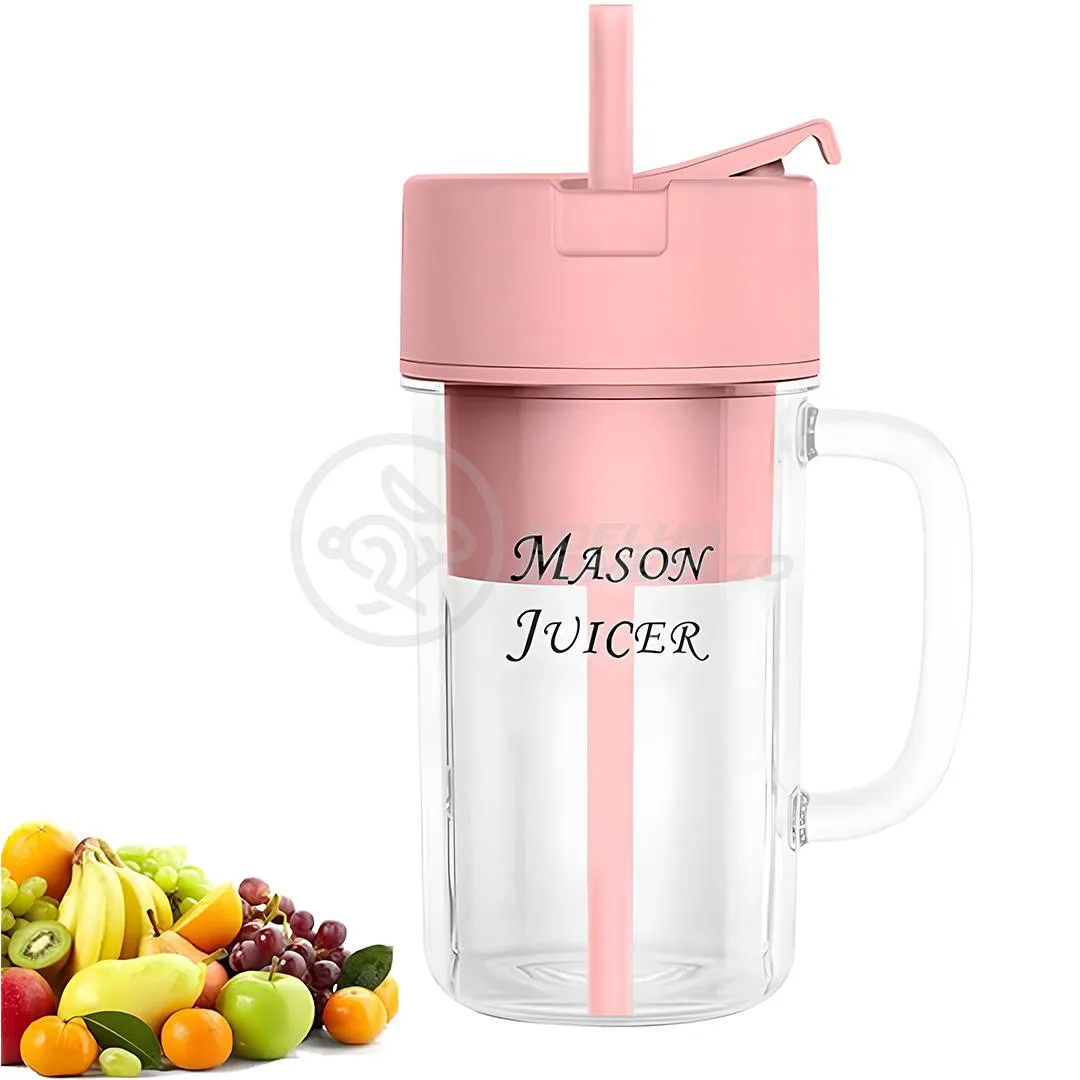 COPO MISTURADOR DE MAMADEIRA PORTáTIL L-898 RECARREGáVEL CANECA ROSA MISTURADORA DE ALIMENTOS FRUTAS