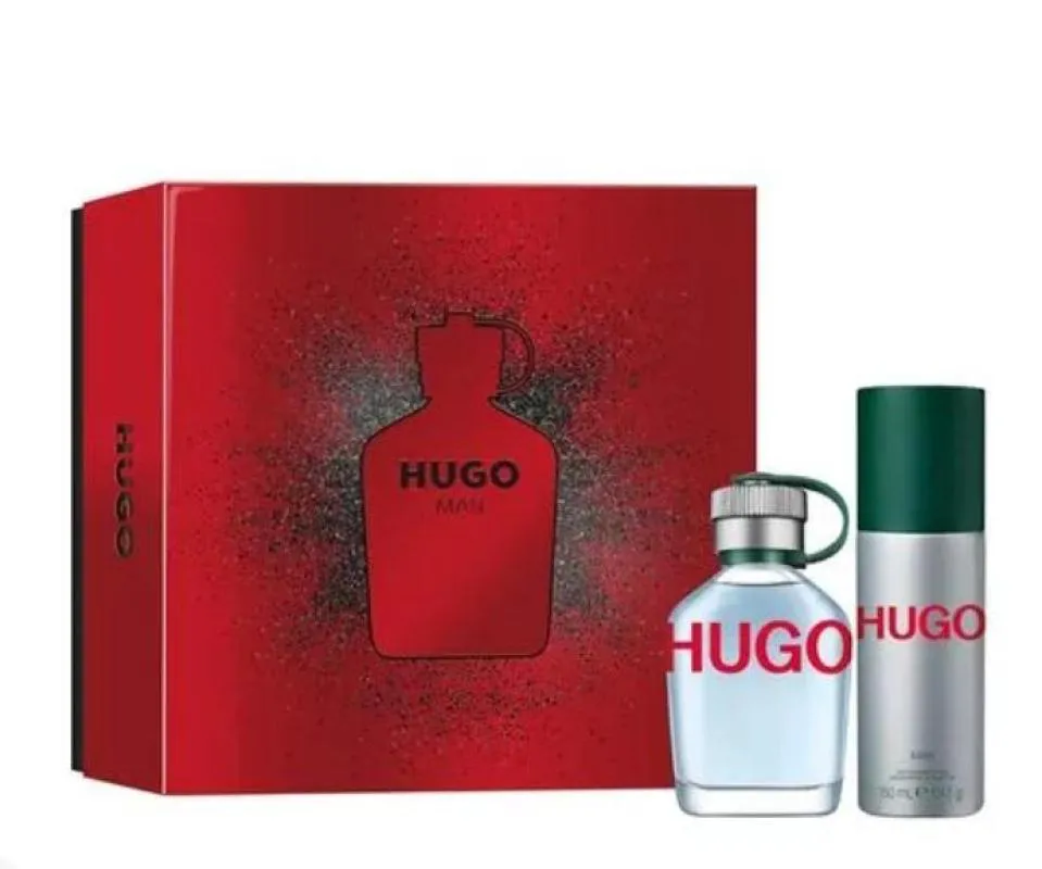 COFFRET HUGO MAN EAU DE TOILETTE 75ML + DESODORANTE SPRAY 150ML