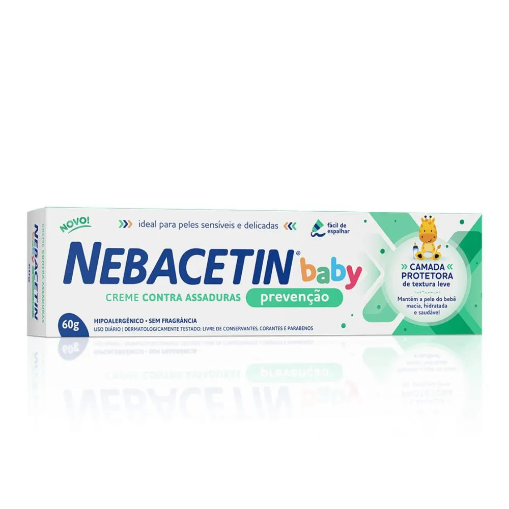 CREME CONTRA ASSADURAS NEBACETIN BABY PREVENçãO 60G
