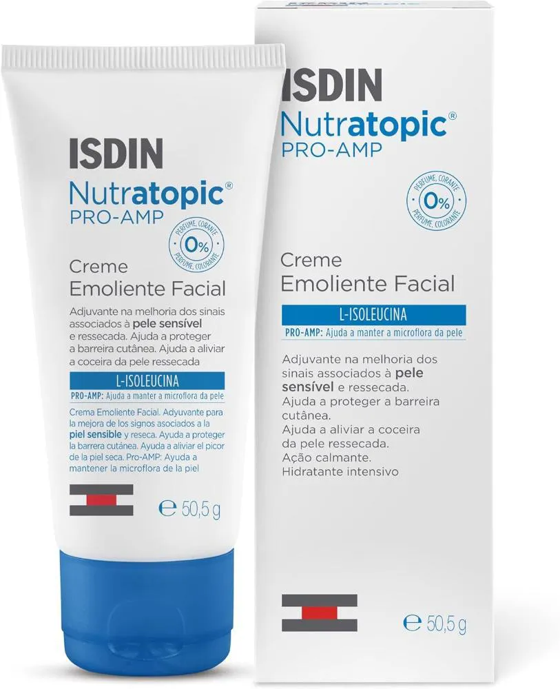 CREME EMOLIENTE FACIAL ISDIN - NUTRATOPIC PRO-AMP 50,5G