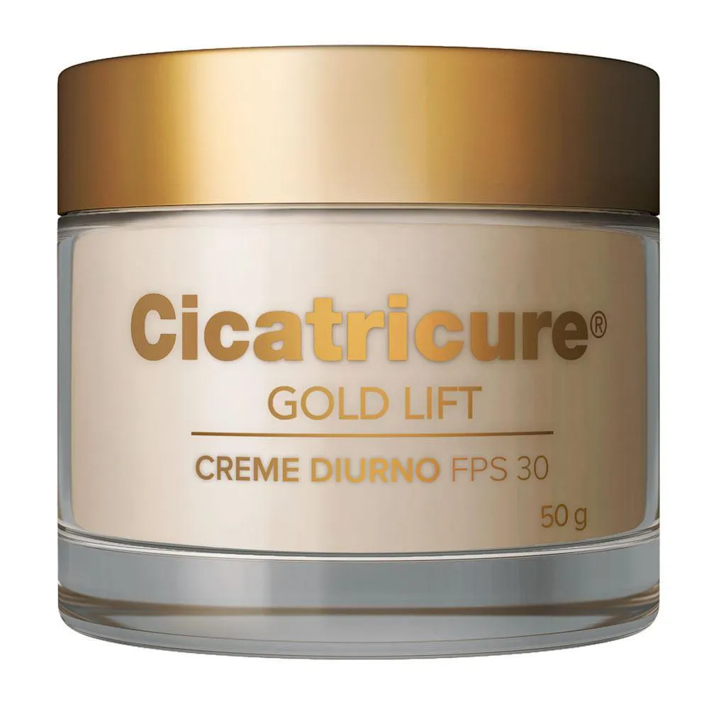 CREME REJUVENESCEDOR FACIAL CICATRICURE - GOLD LIFT DIURNO FPS 30 - 50G