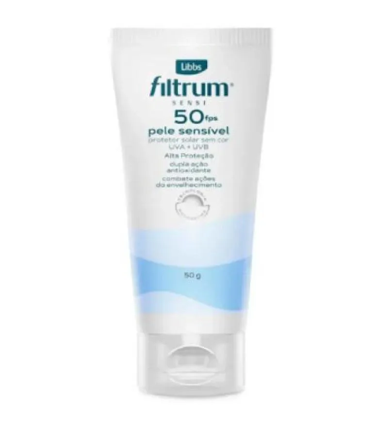 FILTRUM SENSI PROTETOR SOLAR FACIAL FPS50 50G