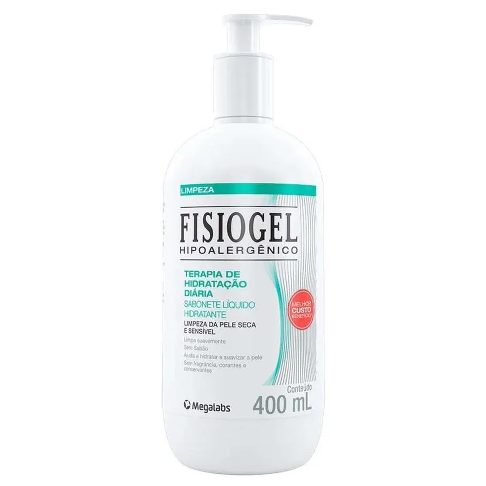 FISIOGEL HIPOALERGêNICO SABONETE LíQUIDO 400ML