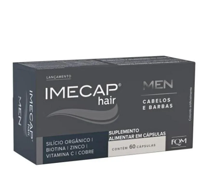 IMECAP HAIR MEN CABELOS E BARBAS SUPLEMENTO ALIMENTAR 60CPS