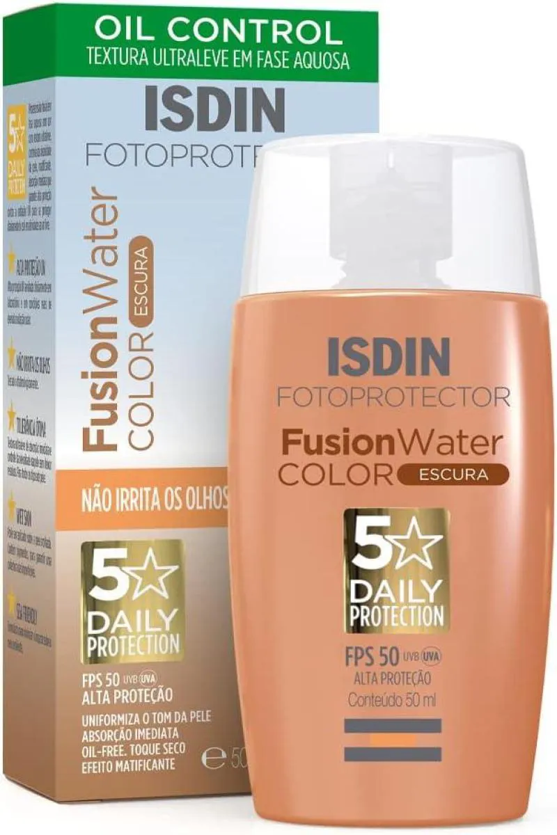 ISDIN FUSION WATER 5 STARS COLOR ESCURO FPS 50 50ML