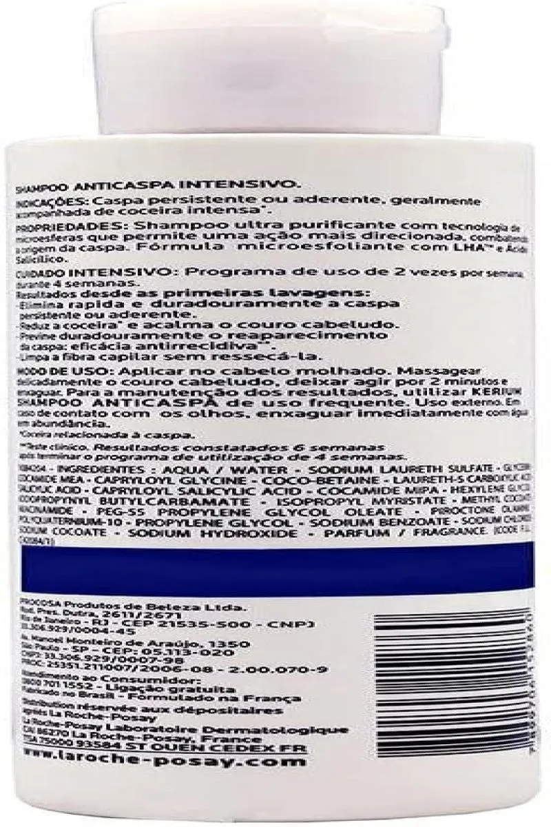KERIUM SHAMPOO ANTICASPA INTENSIVO LA ROCHE-POSAY 125ML