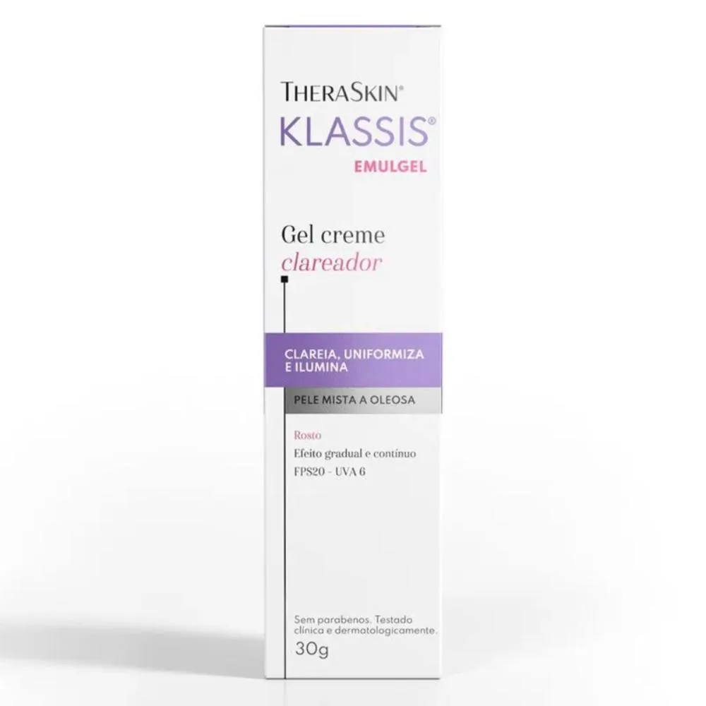 KLASSIS EMULGEL THERASKIN - CREME CLAREADOR FPS20 - 30G