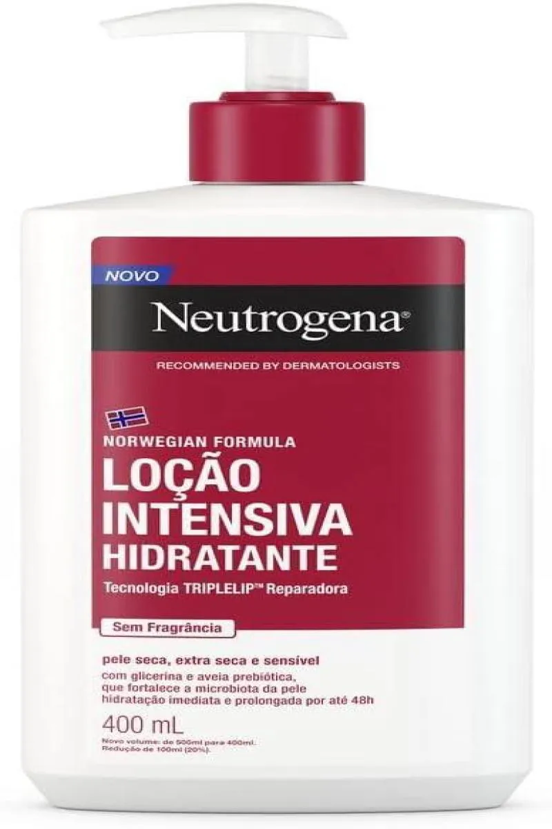 NEUTROGENA NORWEGIAN LOçãO INTENSIVA HIDRATANTE 400ML SEM FRAGRâNCIA