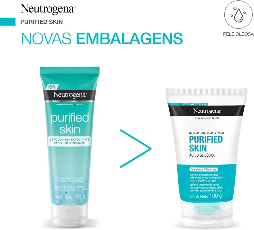 NEUTROGENA PURIFIED SKIN - ESFOLIANTE FACIAL 100G