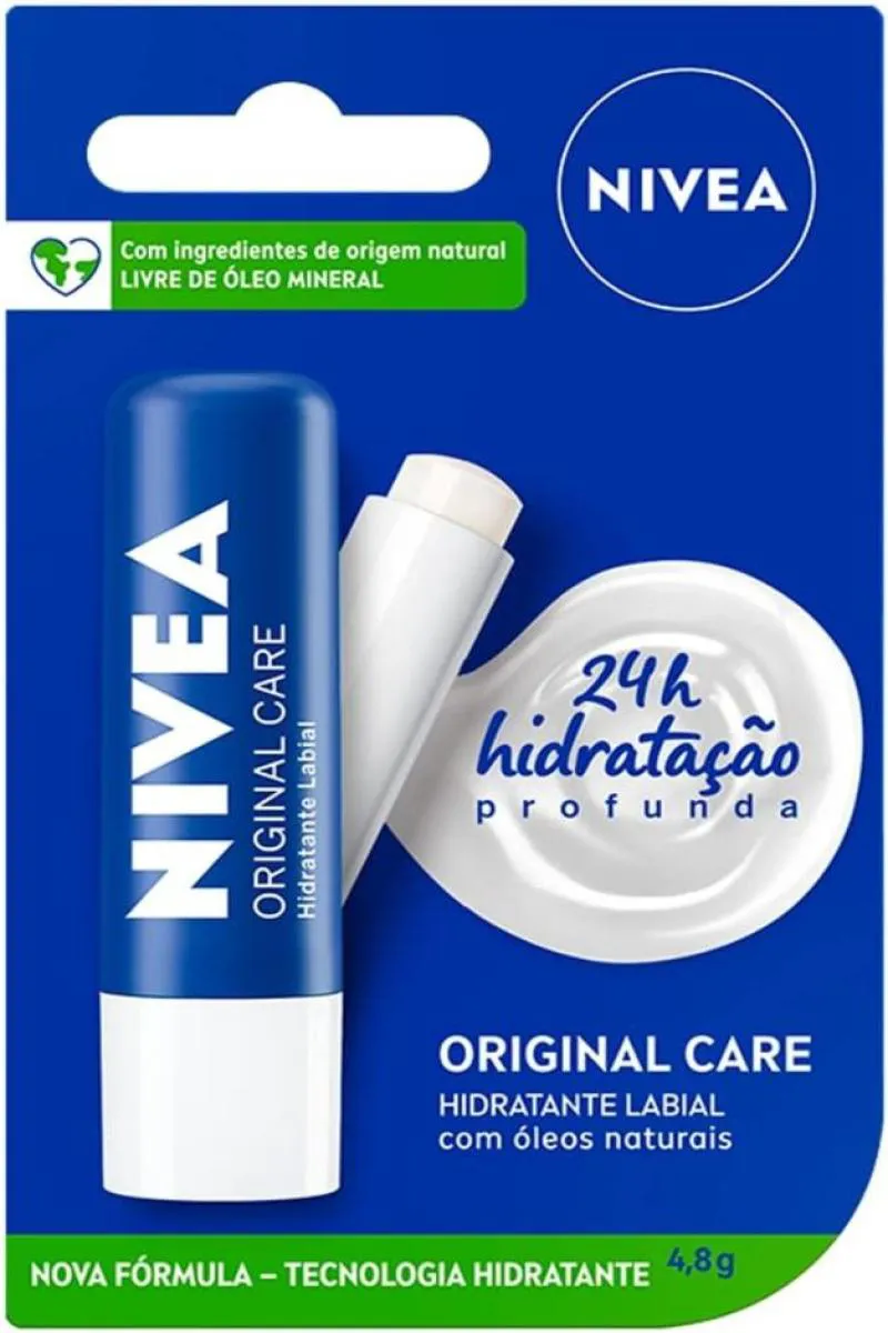 NIVEA ORIGINAL CARE HIDRATANTE LABIAL 4,8G