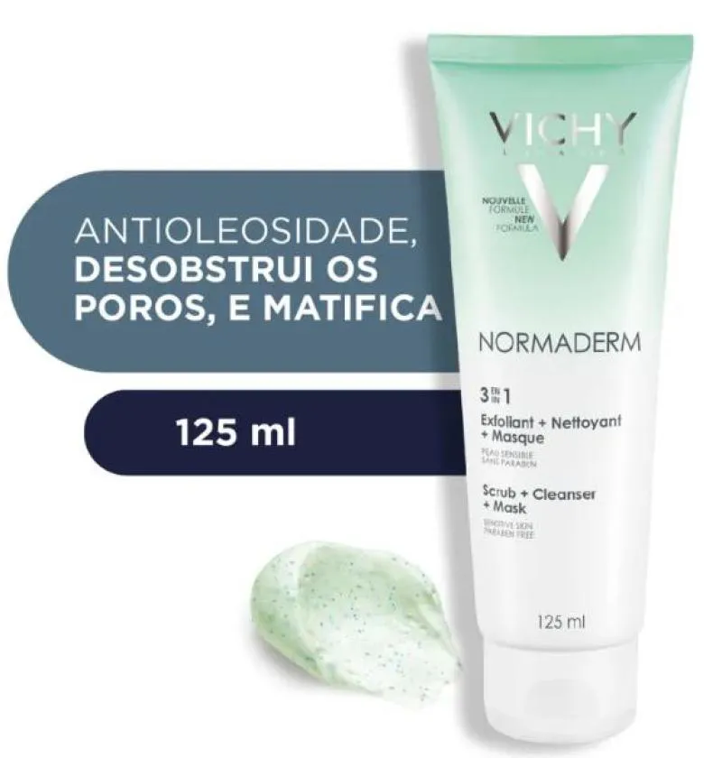 NORMADERM 3 EM 1 VICHY - LIMPEZA FACIAL - 125ML