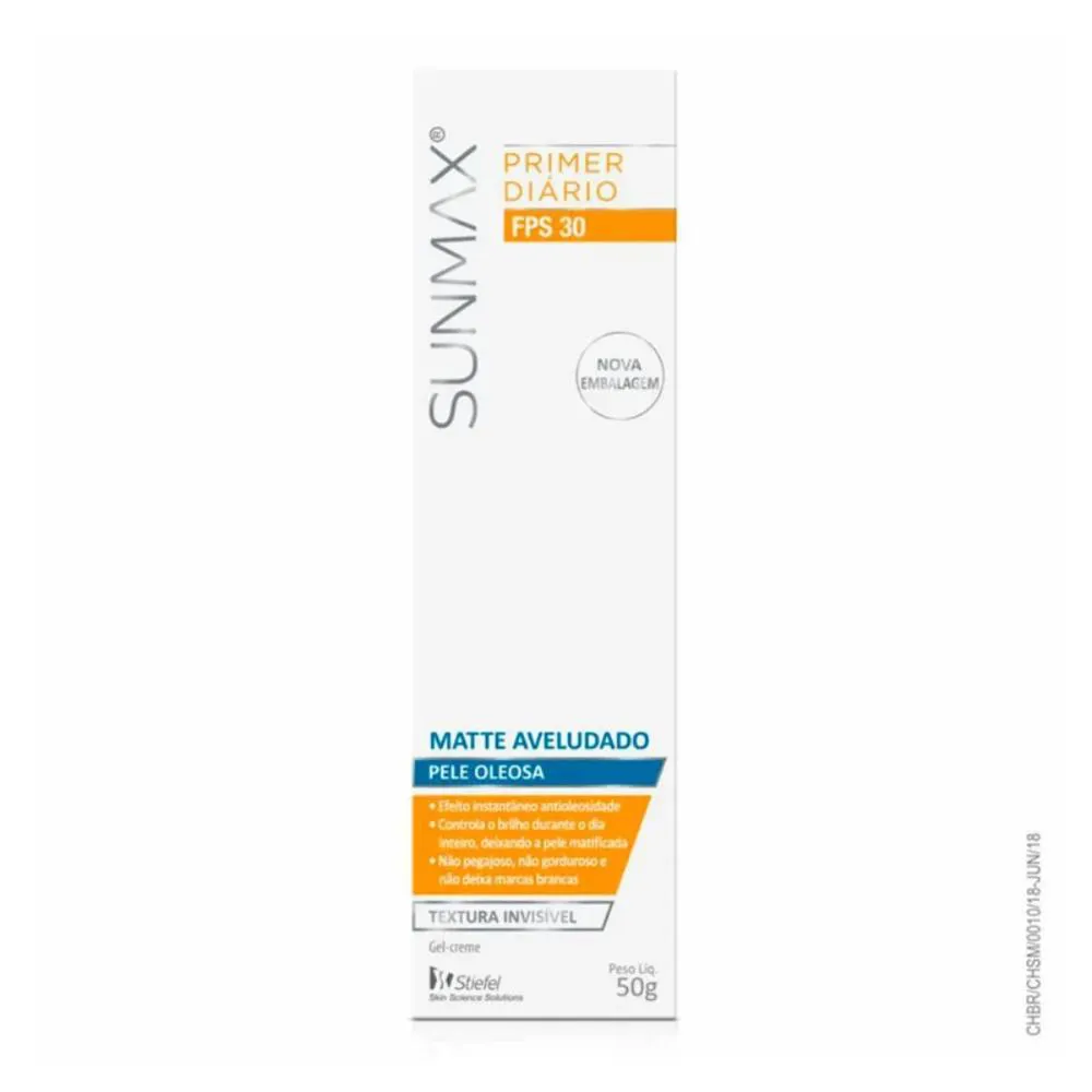 PRIMER DIáRIO - SUNMAX - MATTE AVELUDADO FPS 30 - 50G