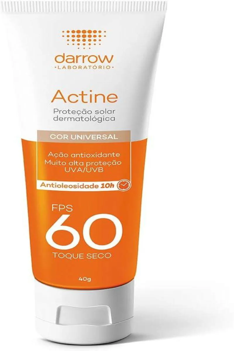 PROTETOR SOLAR - DARROW ACTINE - COM COR - FPS 60 - 40G
