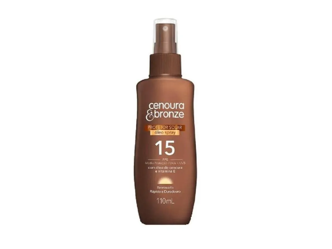 PROTETOR SOLAR CENOURA & BRONZE ÓLEO SPRAY FPS15 110ML