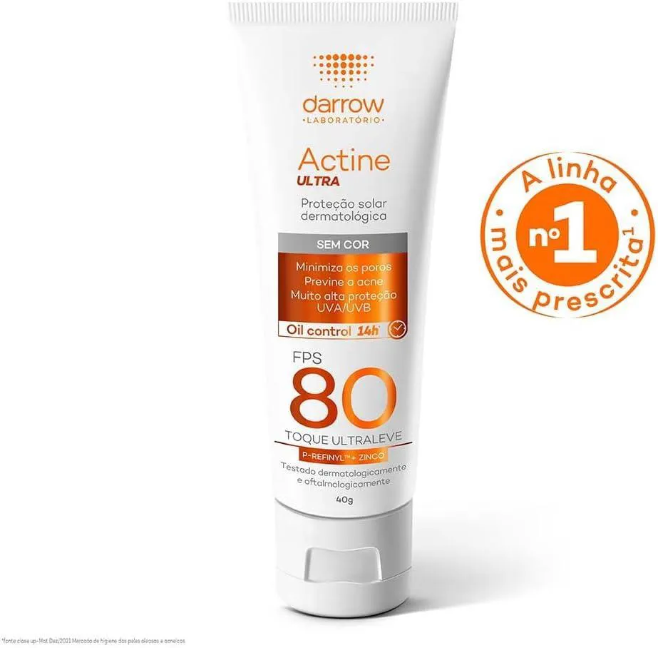PROTETOR SOLAR DARROW ACTINE ULTRA FPS80 40G