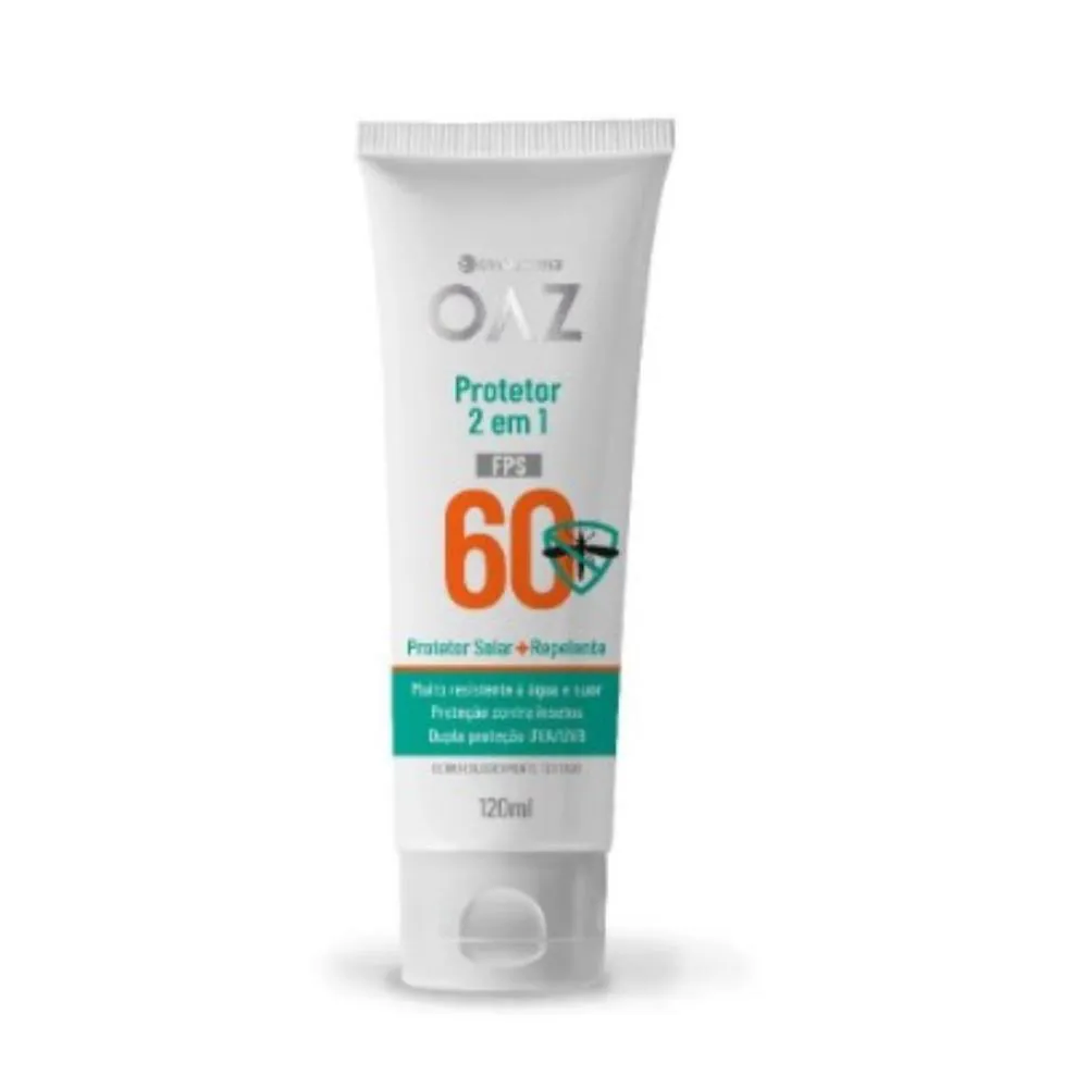 PROTETOR SOLAR E REPELENTE FPS60 OAZ 2 EM 1 - 120ML