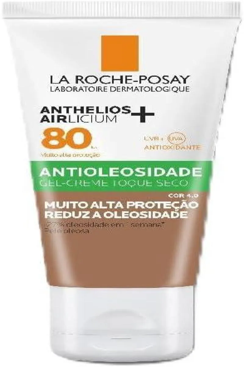 PROTETOR SOLAR FACIAL COM COR LA ROCHE POSAY ANTHELIOS AIRLICIUM FPS80 4.0