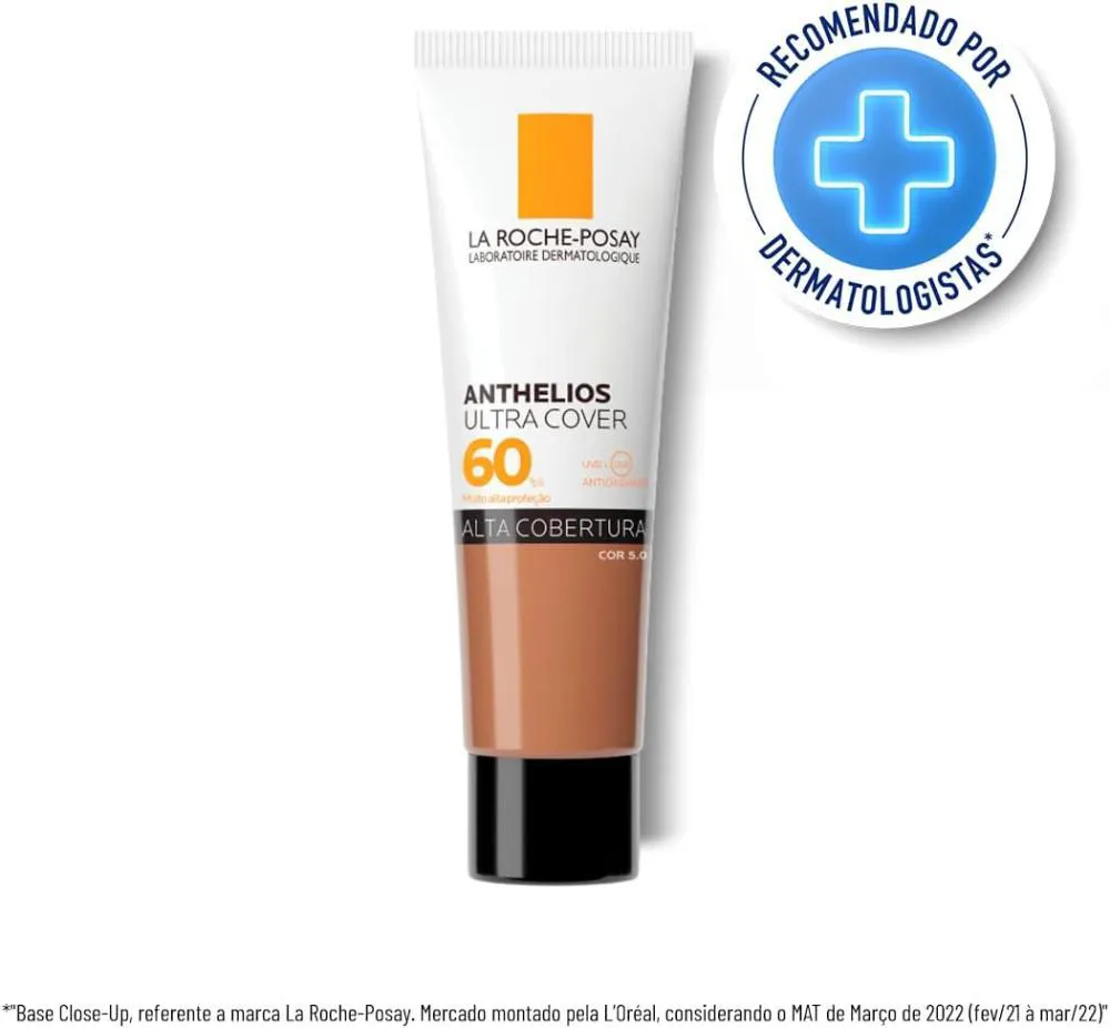 PROTETOR SOLAR FACIAL LA ROCHE POSAY ANTHELIOS ULTRA COVER COR 5.0 FPS60 30G