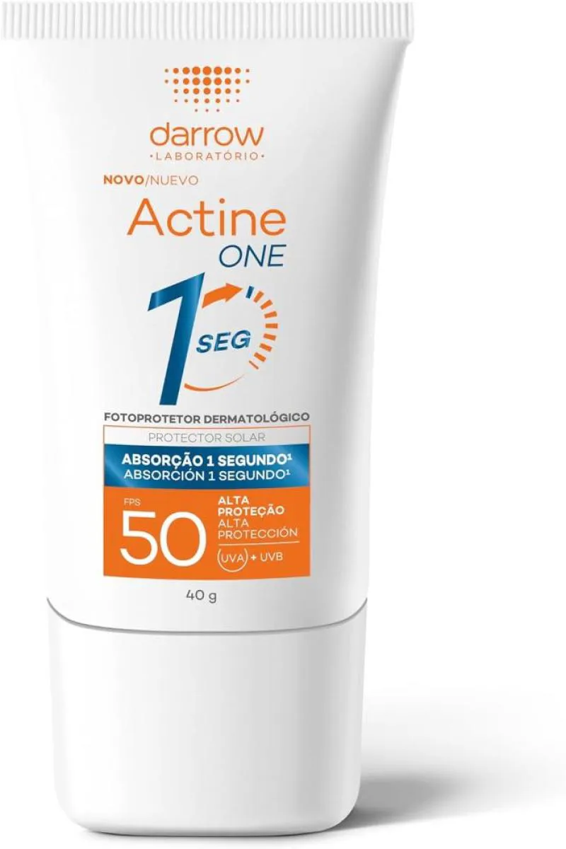 PROTETOR SOLAR FACIAL SEM COR FPS50 DARROW ACTINE ONE 40G