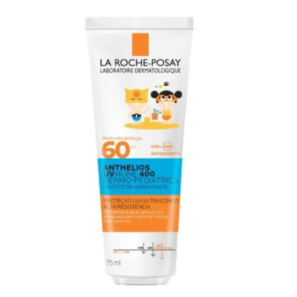 PROTETOR SOLAR HIDRATANTE INFANTIL - LA ROCHE-POSAY ANTHELIOS UVMUNE 400 DERMO-PEDIATRICS FPS60 - 75ML