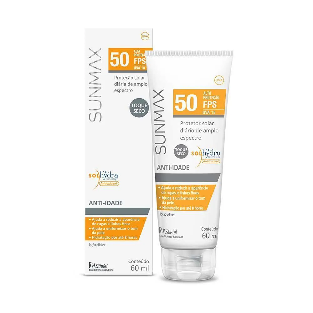 PROTETOR SOLAR SUNMAX ANTI IDADE FPS50 60ML