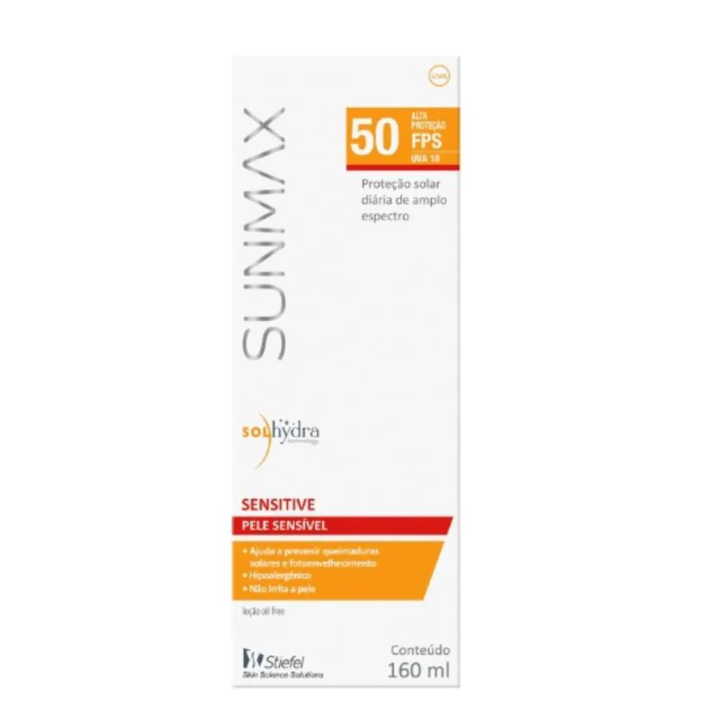 PROTETOR SOLAR SUNMAX SENSITIVE FPS50 - 160G