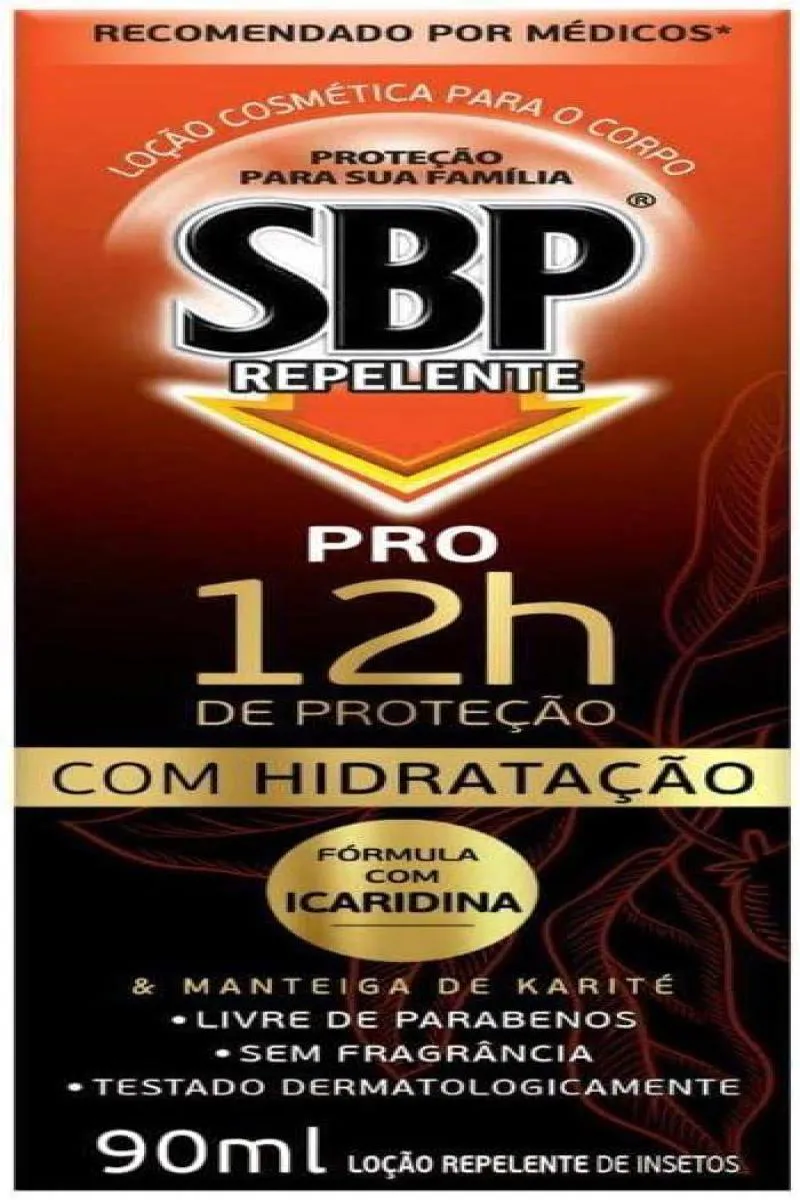 REPELENTE CORPORAL SBP PRO 12H - COM ICARIDINA E MANTEIGA DE KARITé - 90ML