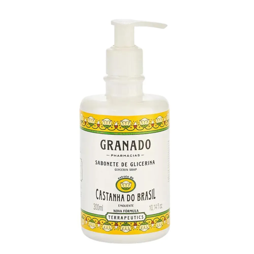 SABONETE LIQUIDO DE GLICERINA GRANADO CASTANHA DO BRASIL - 300ML