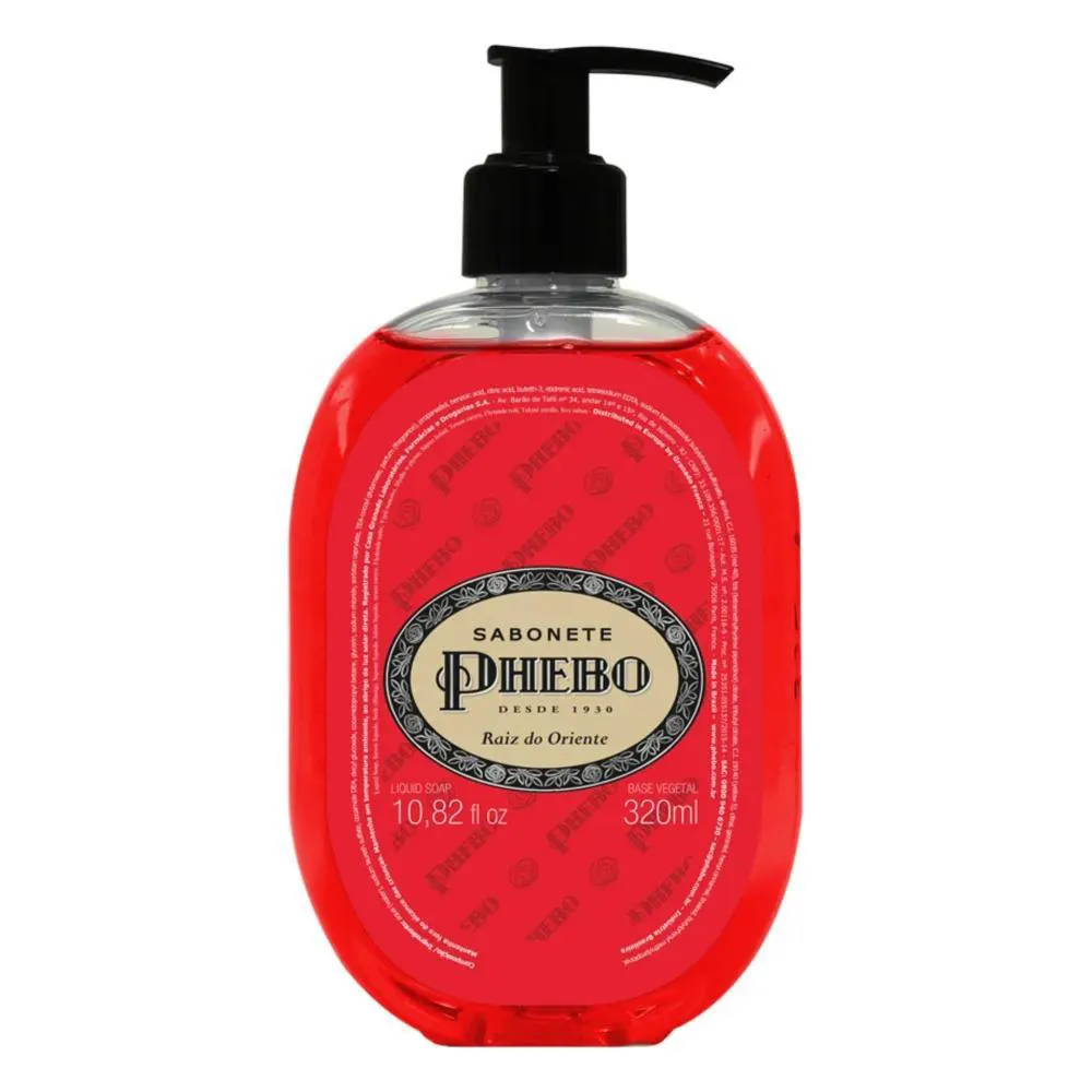 SABONETE LíQUIDO DE GLICERINA PHEBO RAIZ DO ORIENTE - 320ML