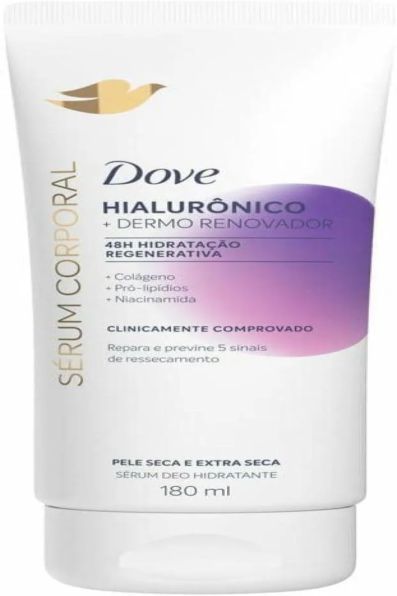 SéRUM CORPORAL DOVE HIALURôNICO + DERMO RENOVADOR - 180ML