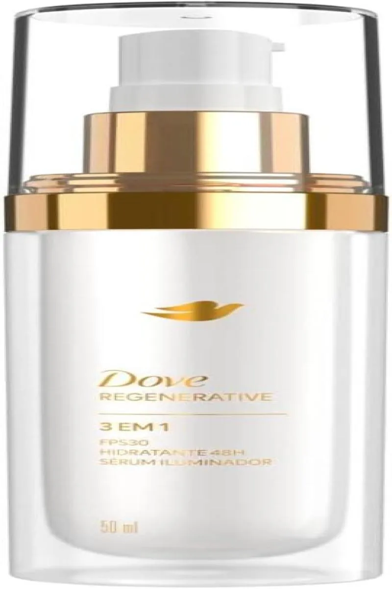 SéRUM FACIAL ILUMINADOR DOVE REGENERATIVE 3 EM 1 FPS30 - 50ML