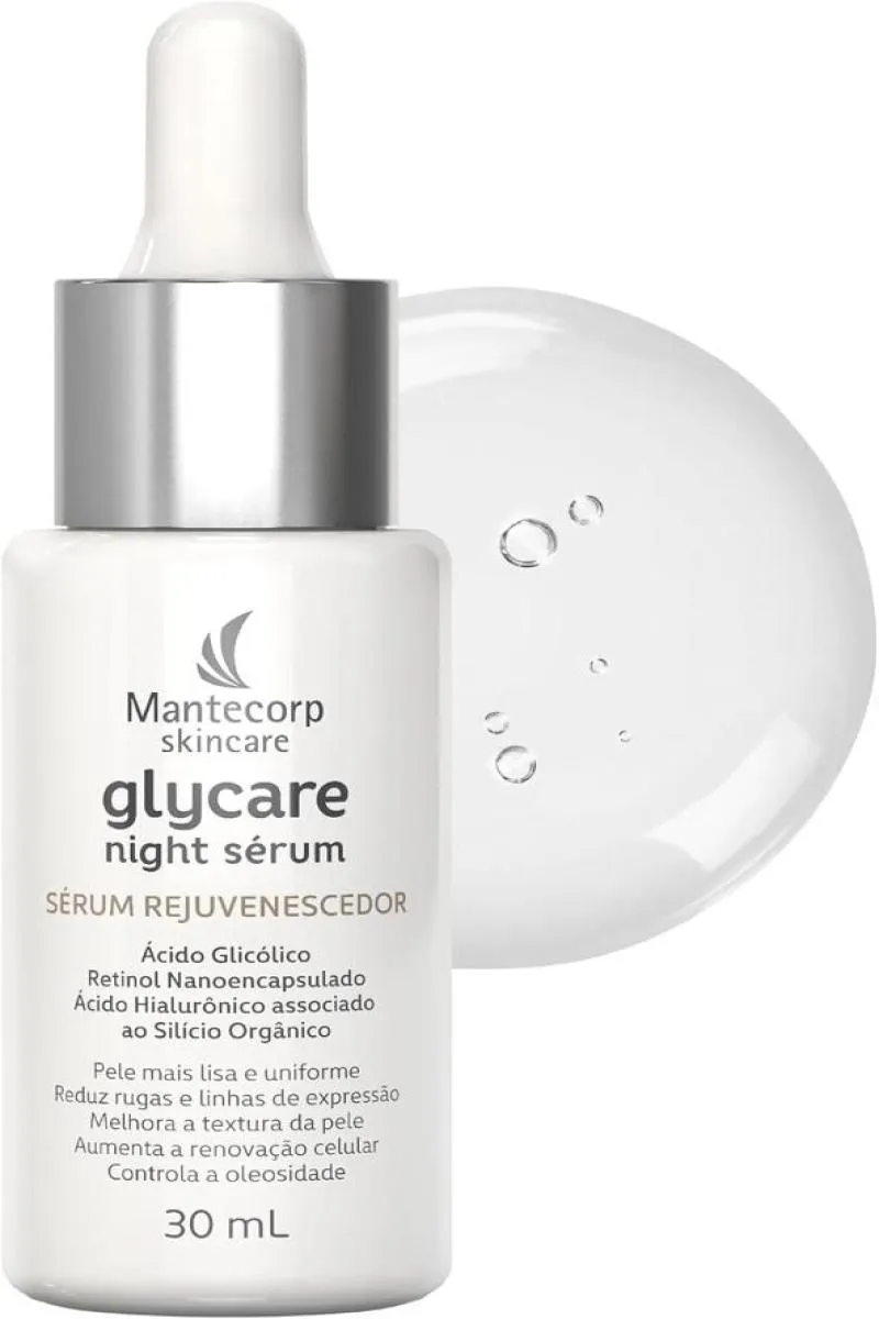 SéRUM FACIAL NOTURNO MANTECORP – GLYCARE NIGHT SéRUM - 30ML