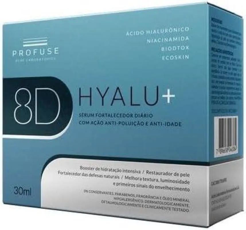 SéRUM FORTALECEDOR ANTI IDADE PROFUSE 8D HYALU+ 30ML
