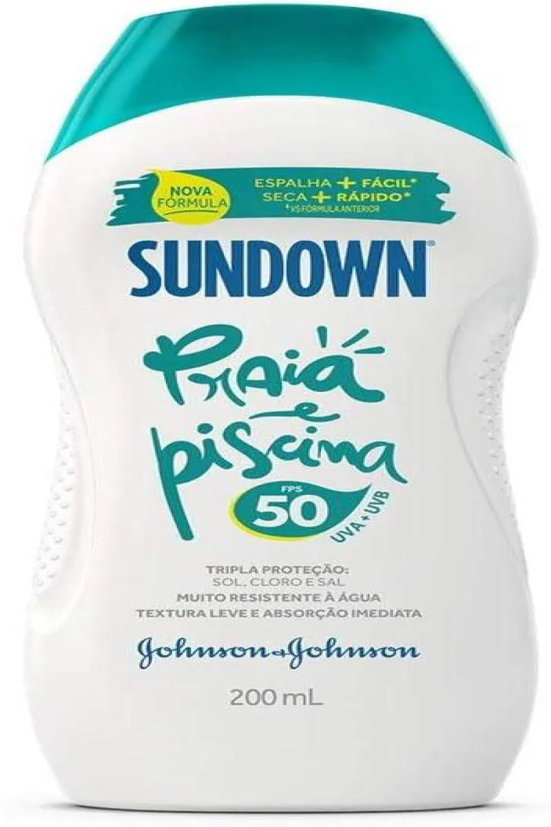 SUNDOWN PROTETOR SOLAR PRAIA E PISCINA FPS 50 - 200ML