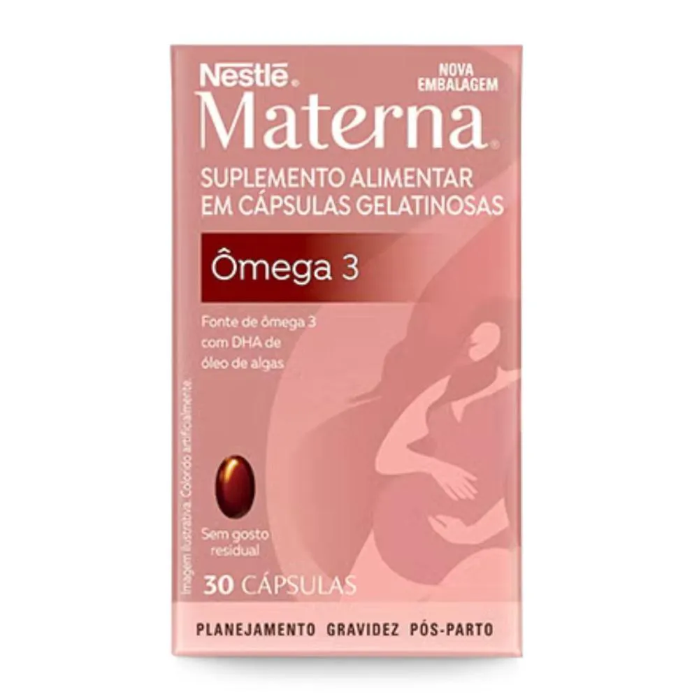 SUPLEMENTO ALIMENTAR ADULTO MATERNA ÔMEGA 3 - 30CPS