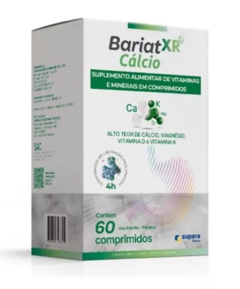 SUPLEMENTO ALIMENTAR BARIAT XR CáLCIO 60CPR