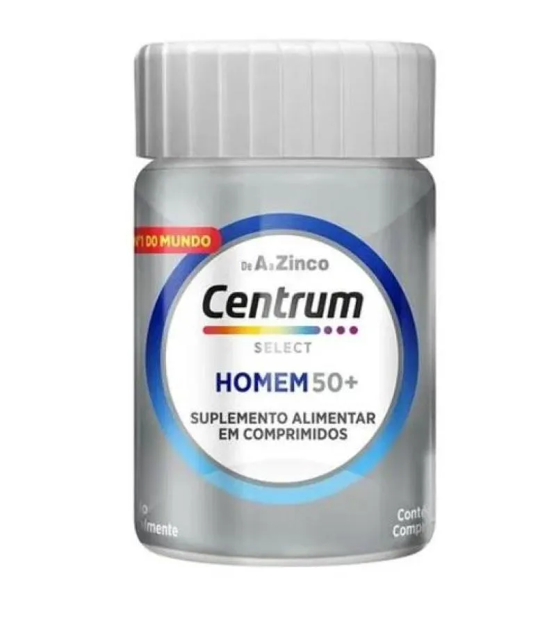 SUPLEMENTO ALIMENTAR CENTRUM HOMEM 50+ 30CPR