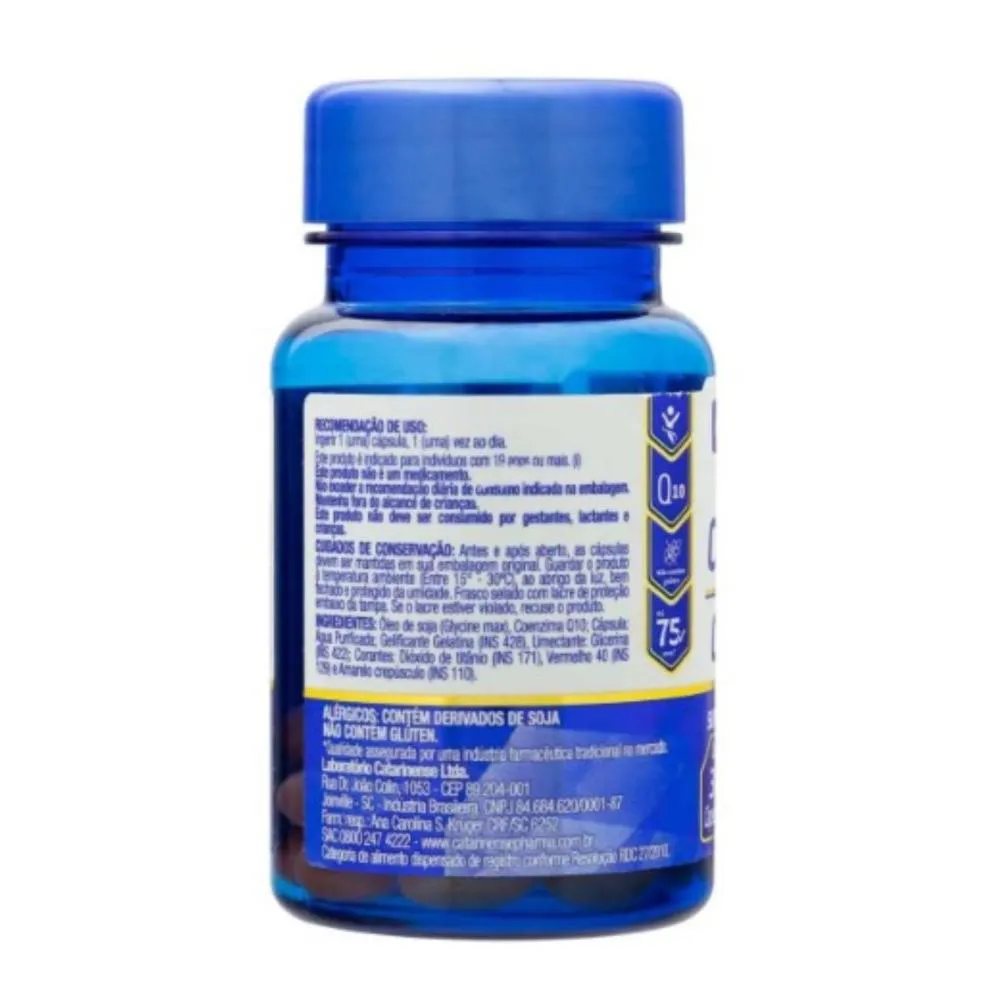 SUPLEMENTO ALIMENTAR COENZIMA Q10 100MG CATARINENSE - 30CPS