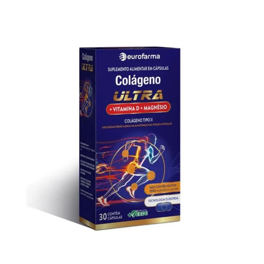 SUPLEMENTO ALIMENTAR COLáGENO ULTRA - EUROFARMA - 30 CáPSULAS