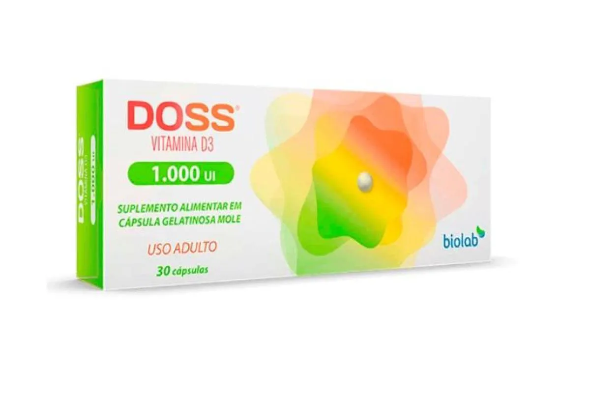 SUPLEMENTO ALIMENTAR DOSS VITAMINA D 1.000UI 30CPS