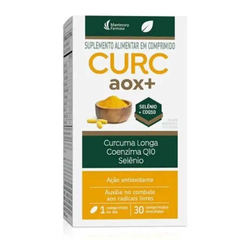 SUPLEMENTO ALIMENTAR MANTECORP CURC AOX+ - 30CPR
