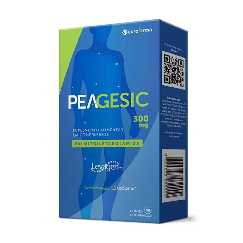 SUPLEMENTO ALIMENTAR PEAGESIC 300MG - 30CPR