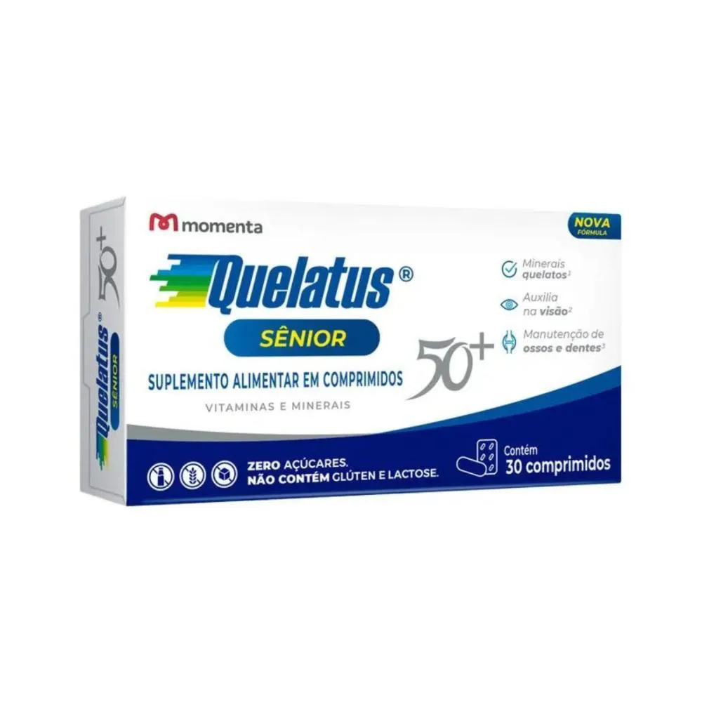 SUPLEMENTO ALIMENTAR QUELATUS SêNIOR 50+ 30CPR