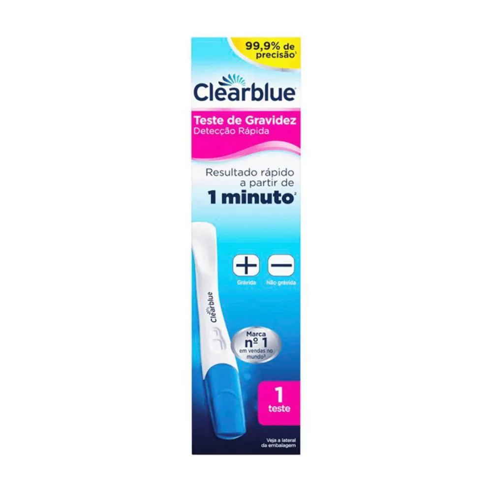 TESTE DE GRAVIDEZ CLEARBLUE DETECçãO RáPIDA