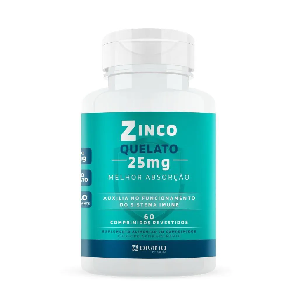 ZINCO QUELATO 25MG 60CPR DIVINA PHARMA
